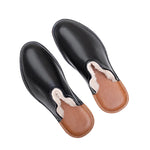 Mr. Grumpy Sheepskin Slippers - Black