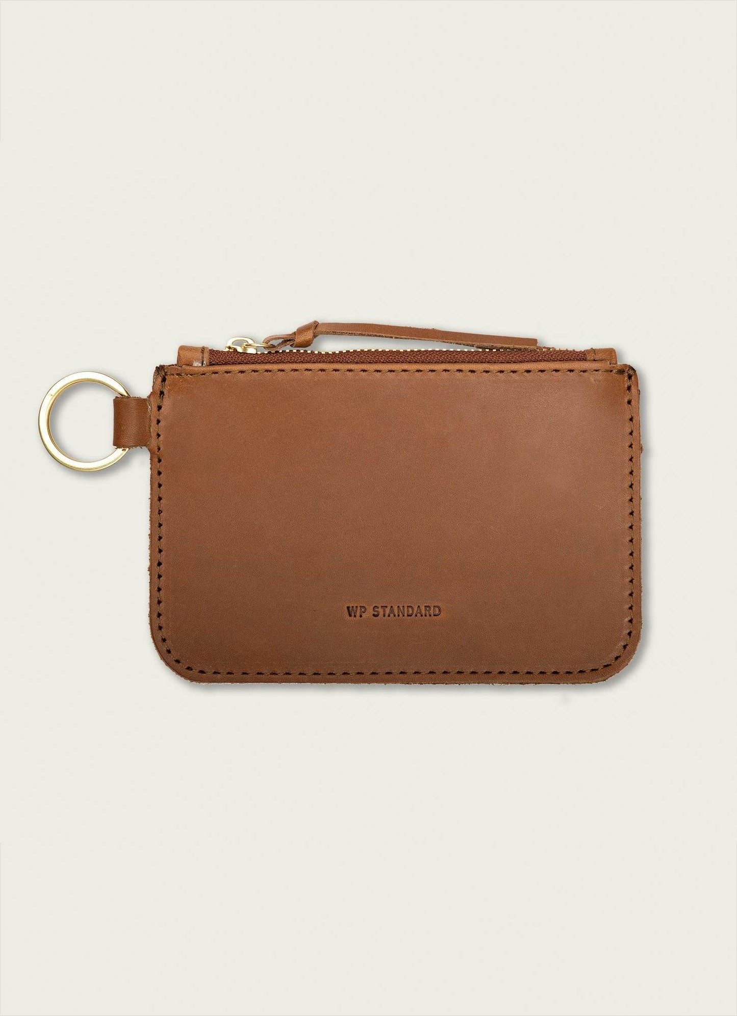 WP Standard Leather Zip Key Pouch Tan