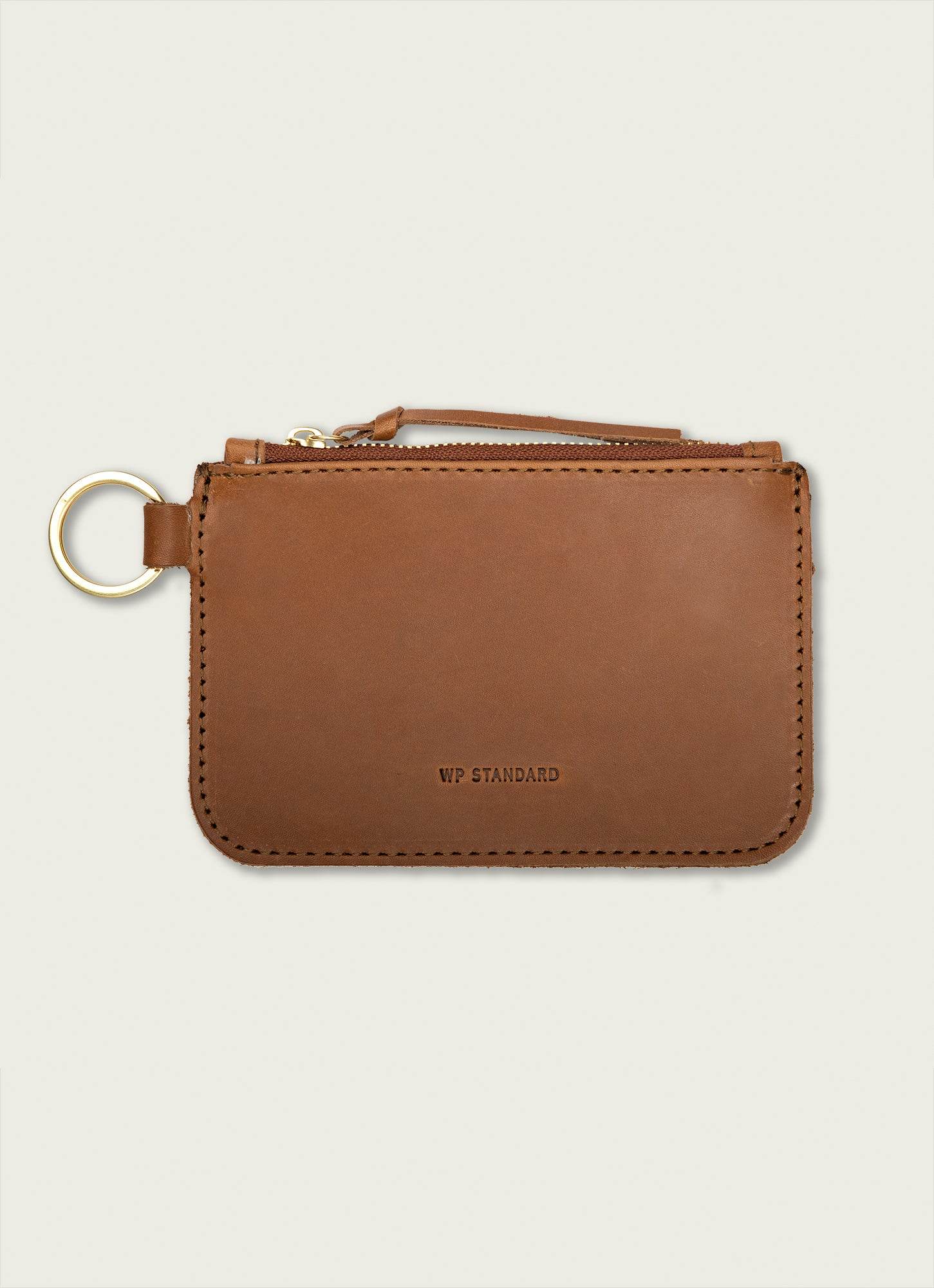 WP Standard Leather Zip Key Pouch Tan