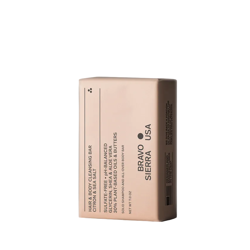 HAIR & BODY CLEANSING BAR CITRON & SEA SALT