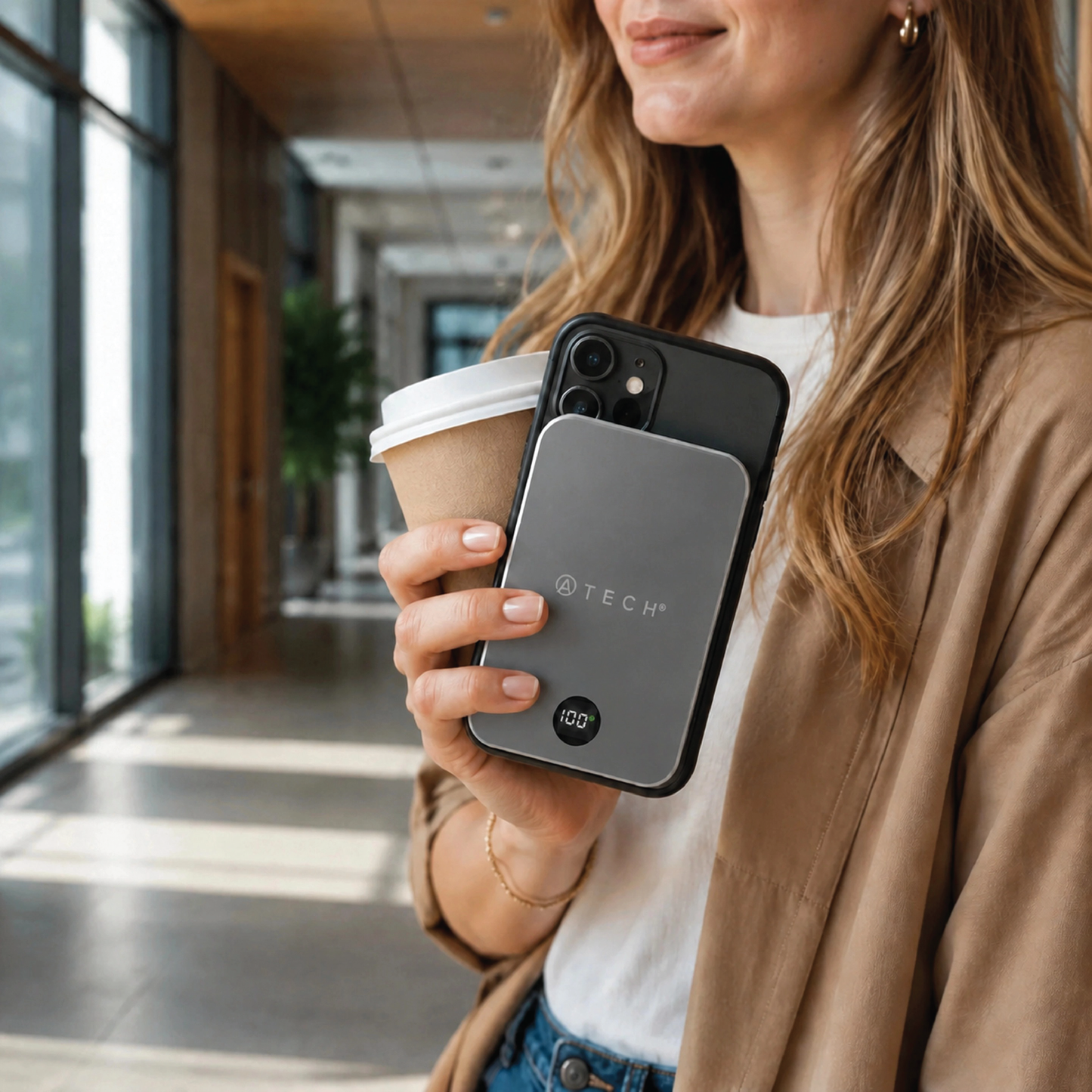 ATECH Slim 10000mAh Magnetic Power Bank