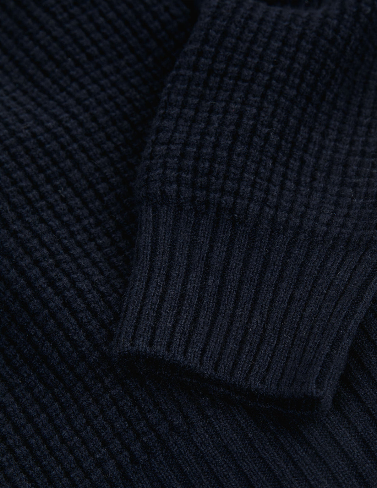 Sonny Waffle Sweater in Navy