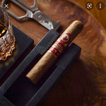 Solid Black Concrete Single Cigar Ashtray - solid black