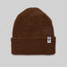 American Trench Merino Cardigan Stitch Beanie - rye brown