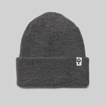American Trench Merino Cardigan Stitch Beanie - Grey Heather