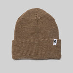 American Trench Merino Cardigan Stitch Beanie - wheat