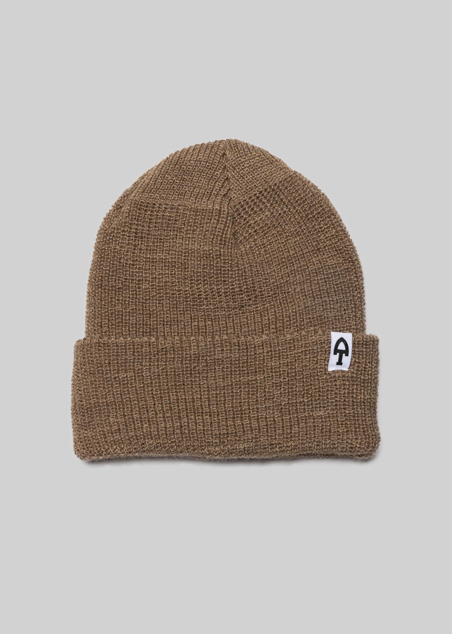 American Trench Merino Cardigan Stitch Beanie wheat
