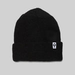 American Trench Merino Cardigan Stitch Beanie - black