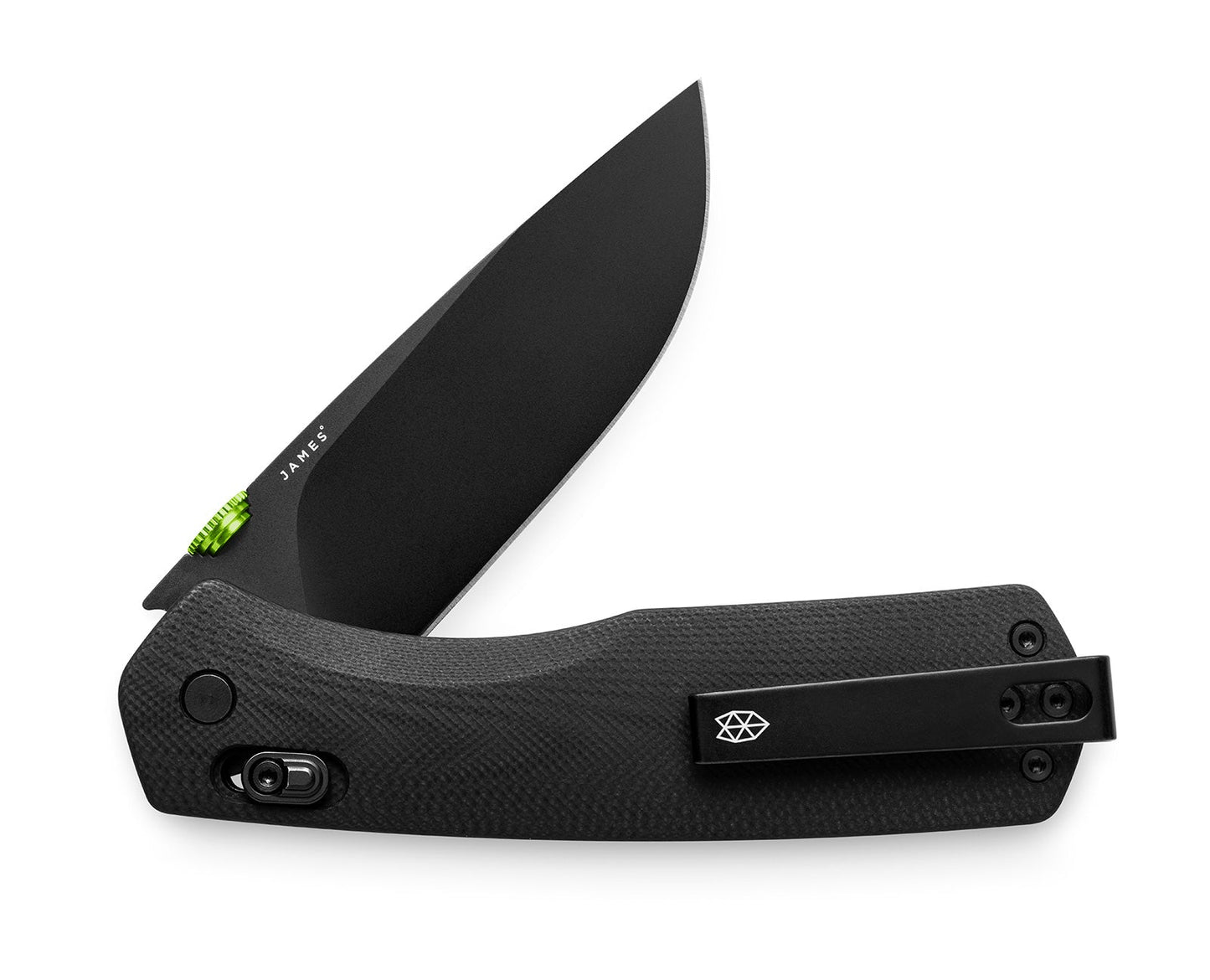 James Brand The Carter Knife Black + Black Straight XL