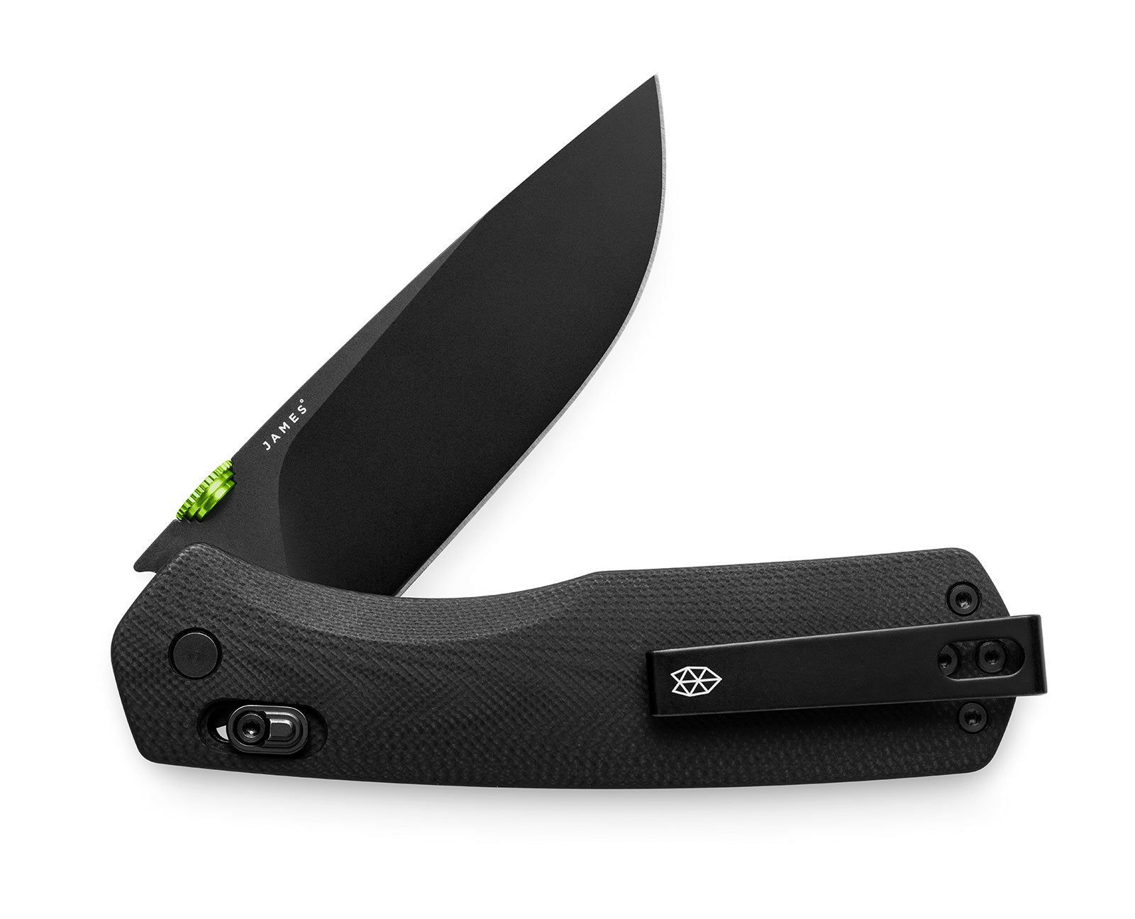 James Brand The Carter Knife Black + Black Straight XL