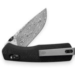 James Brand The Carter Knife - Black Micarta + Damascus