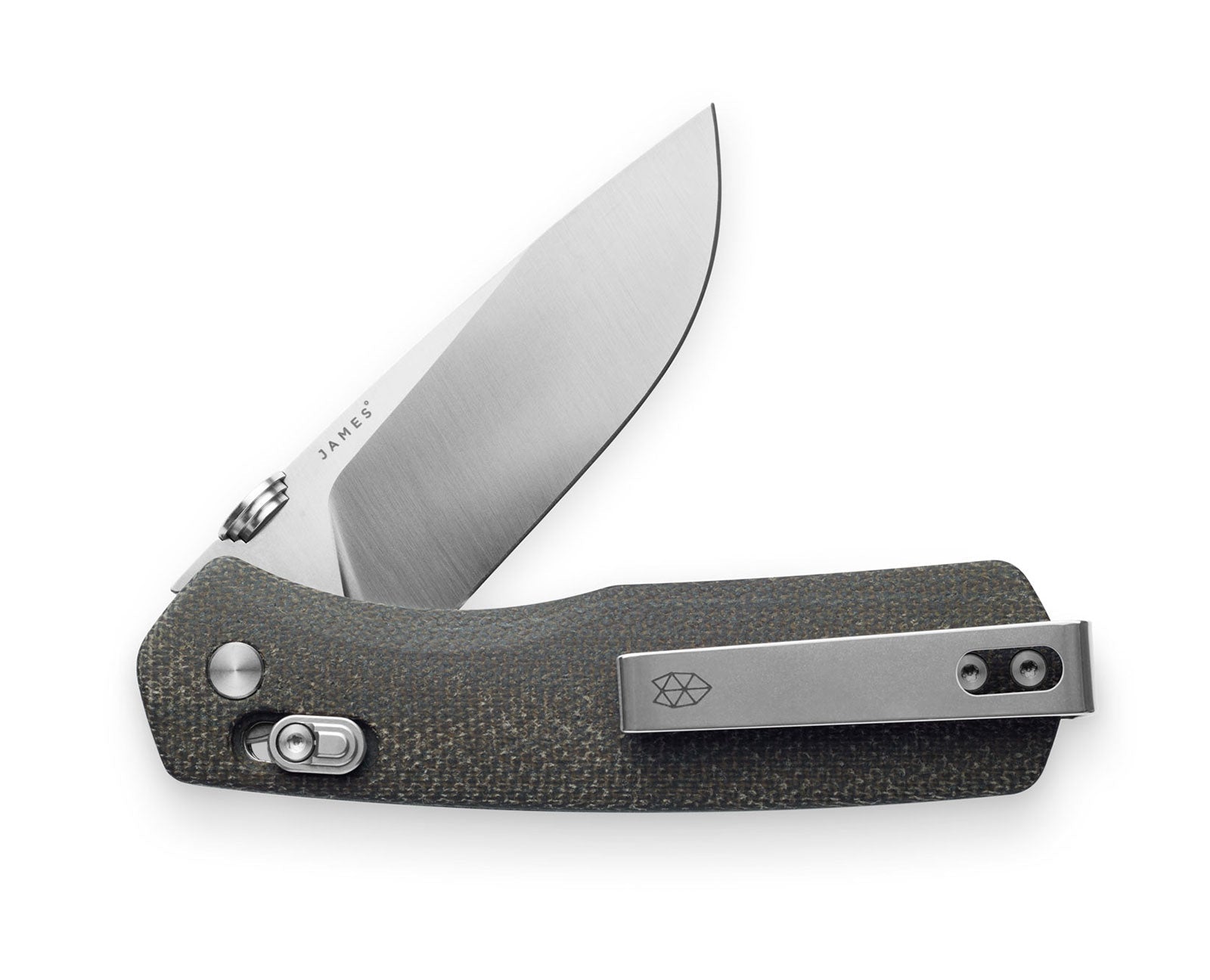 James Brand The Carter Knife OD Green Micarta + Stainless Straight Medium