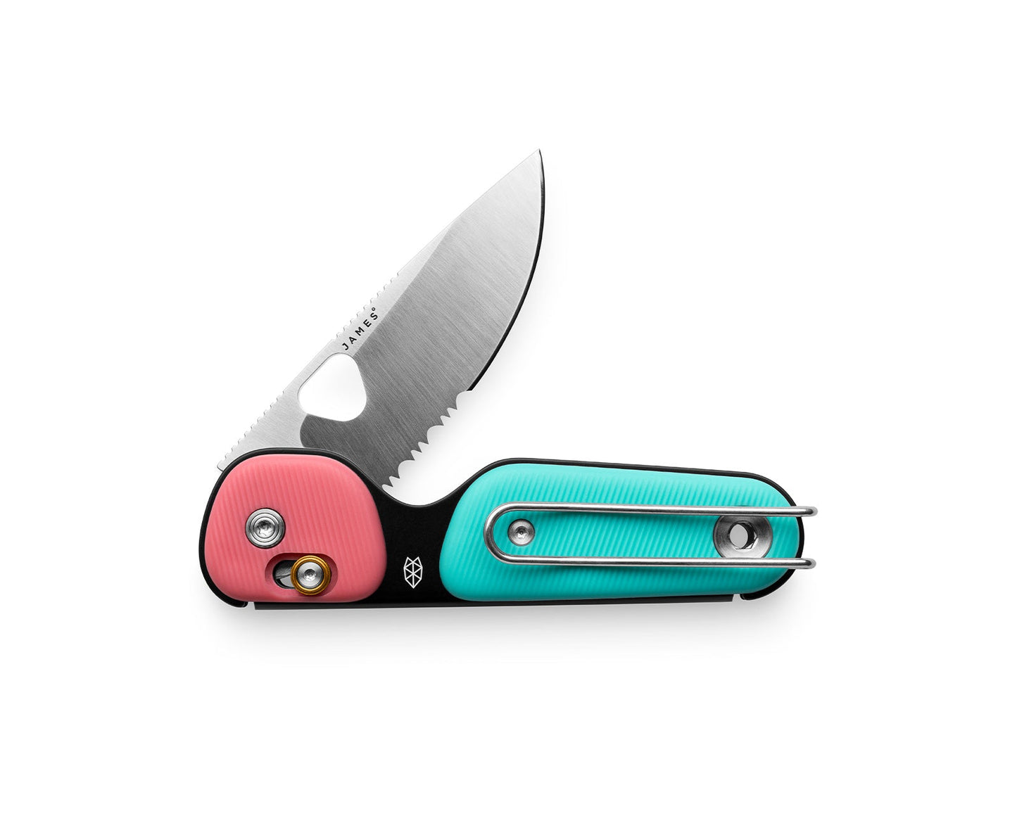 James Brand Redstone Knife Coral + Turquoise Serrated
