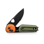 James Brand Redstone Knife - OD Green + Orange + Black