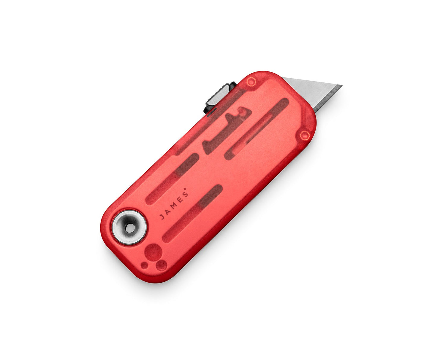James Brand The Palmer Utility Knife Clear Coral + Stainless