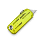 James Brand The Palmer Utility Knife - Clear Electric Green + Stainless