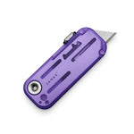 James Brand The Palmer Utility Knife - Clear Atomic Purple + Stainless