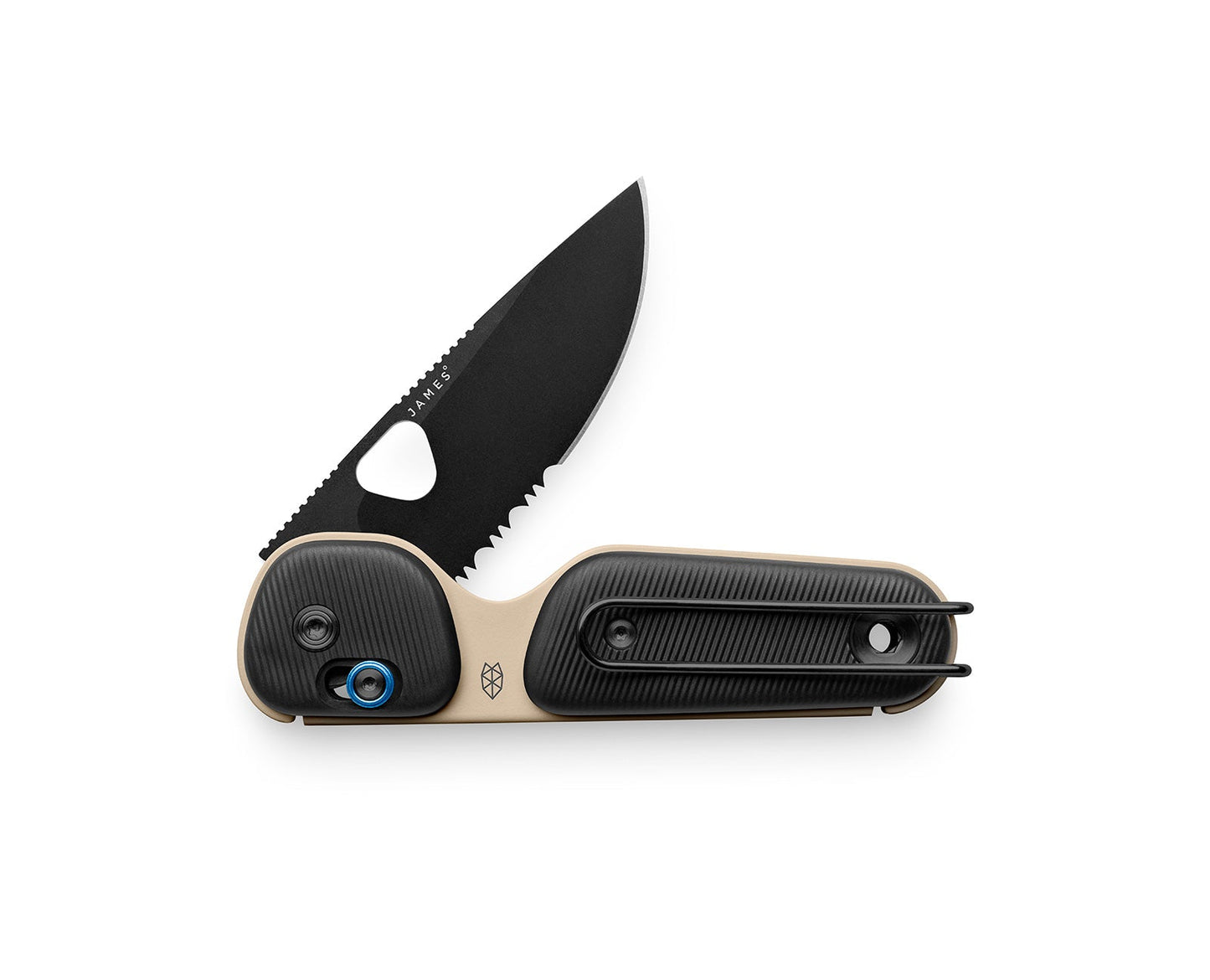 James Brand Redstone Knife Coyote Tan + Black Serrated