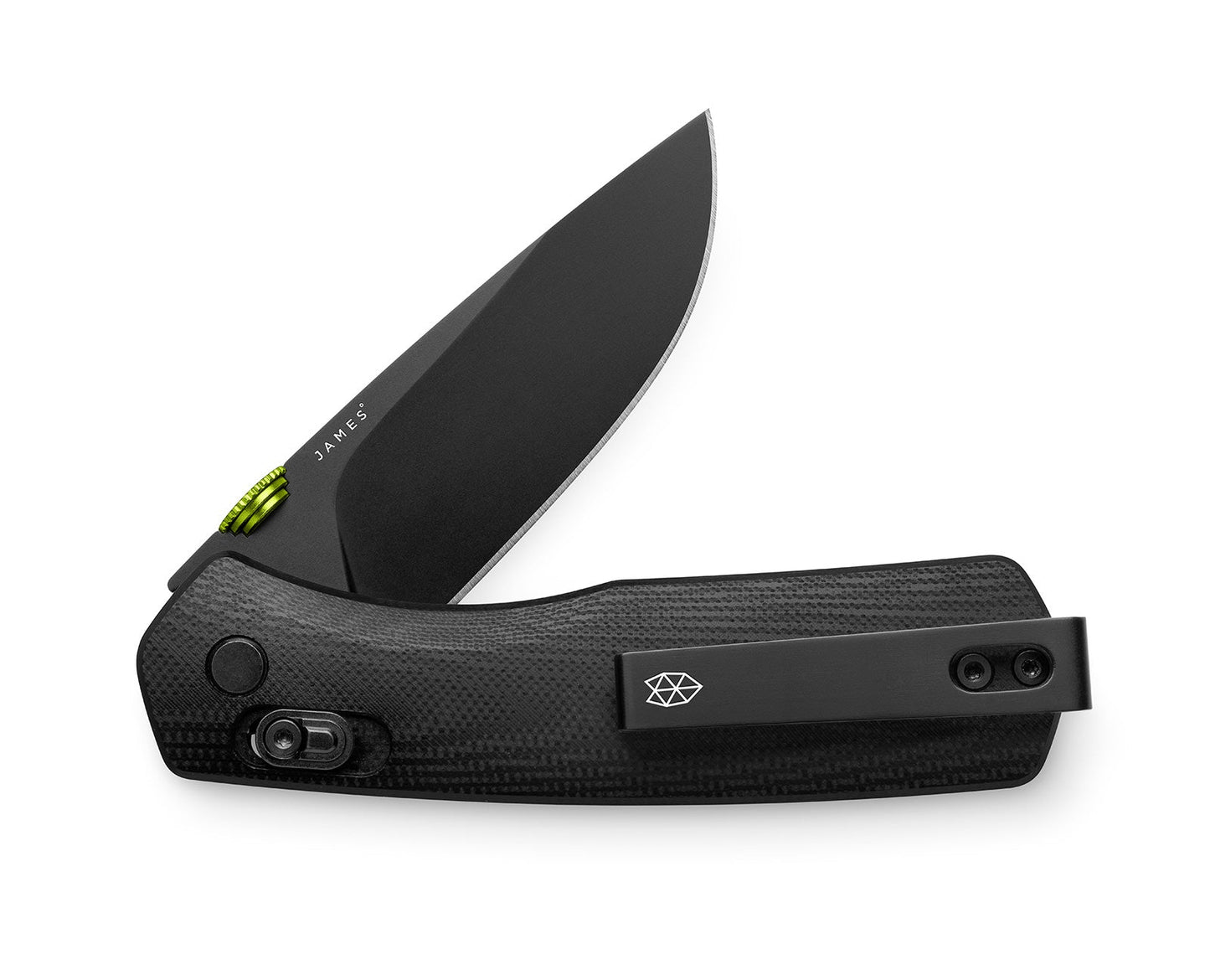 James Brand The Carter Knife Black + Black Straight Medium