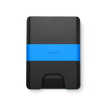 James Brand The Lowe Wallet - Black + Alpine Liquid Blue
