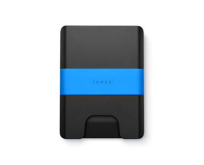 James Brand The Lowe Wallet Black + Alpine Liquid Blue