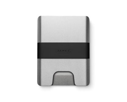 James Brand The Lowe Wallet Silver + Black