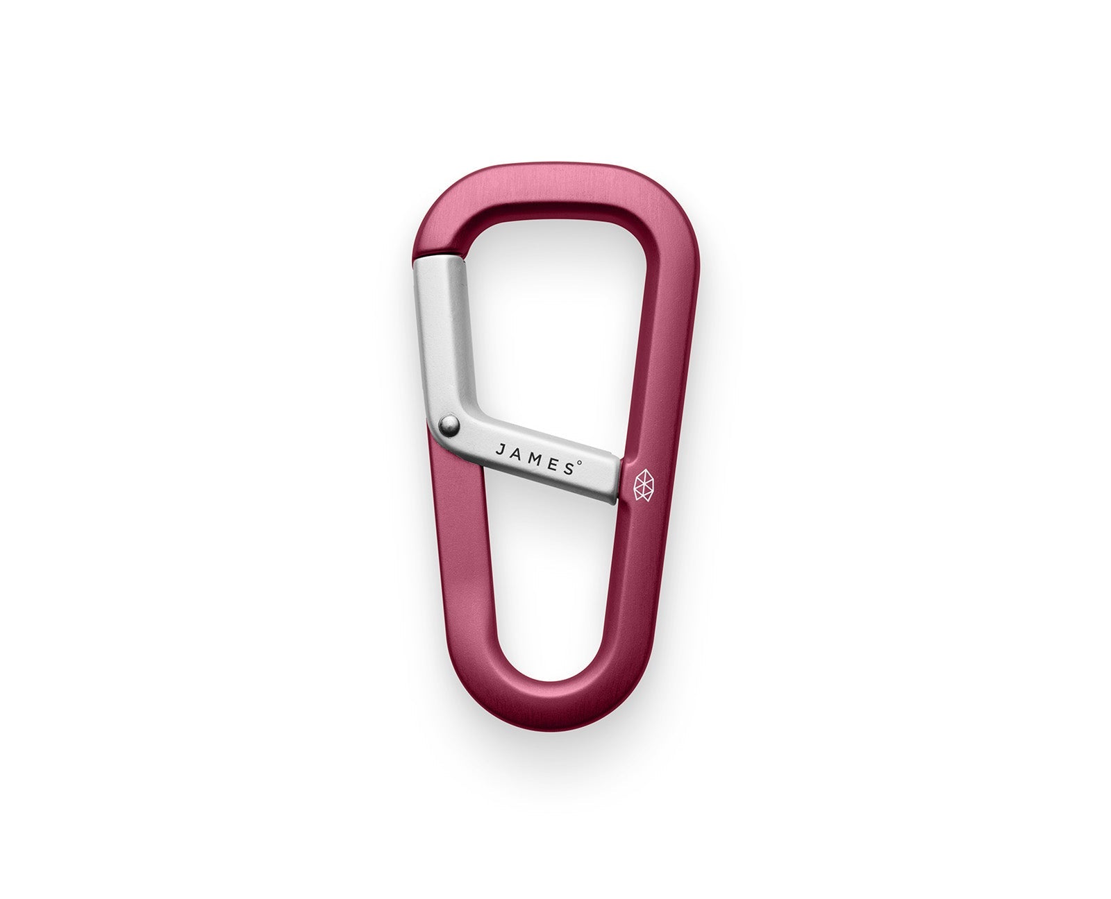 James Brand The Hardin Carabiner Wine Red + Silver
