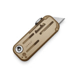 James Brand The Palmer Utility Knife - Clear Olive Stone + Stainless