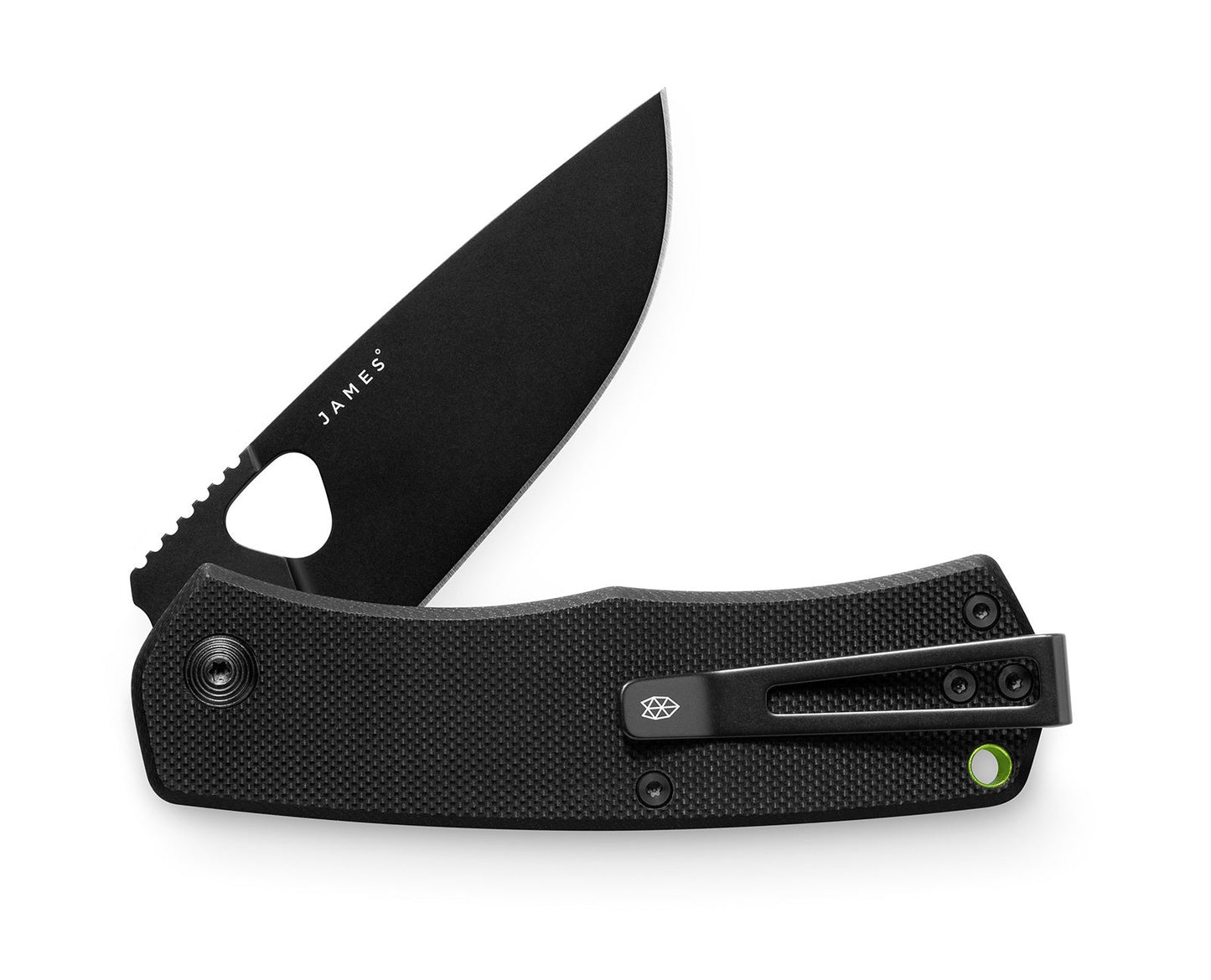 James Brand The Folsom Knife Black + Black Straight