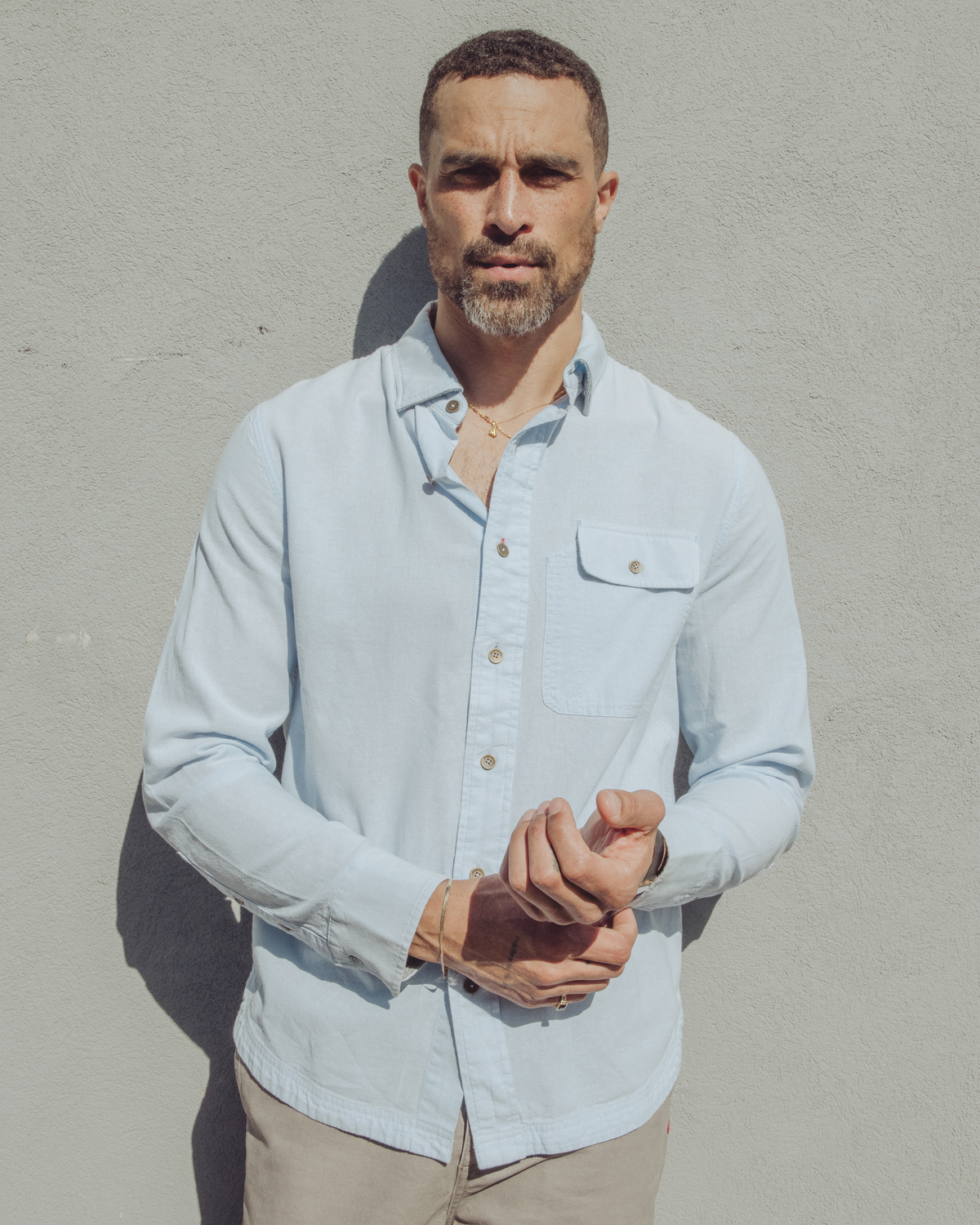 Tradesman Button-Down in Chambray