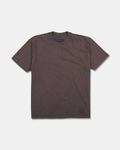 AARON LEVINE CREW T-SHIRT BROWN