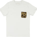 Ball and Buck Pocket Tee - White/Original Camo