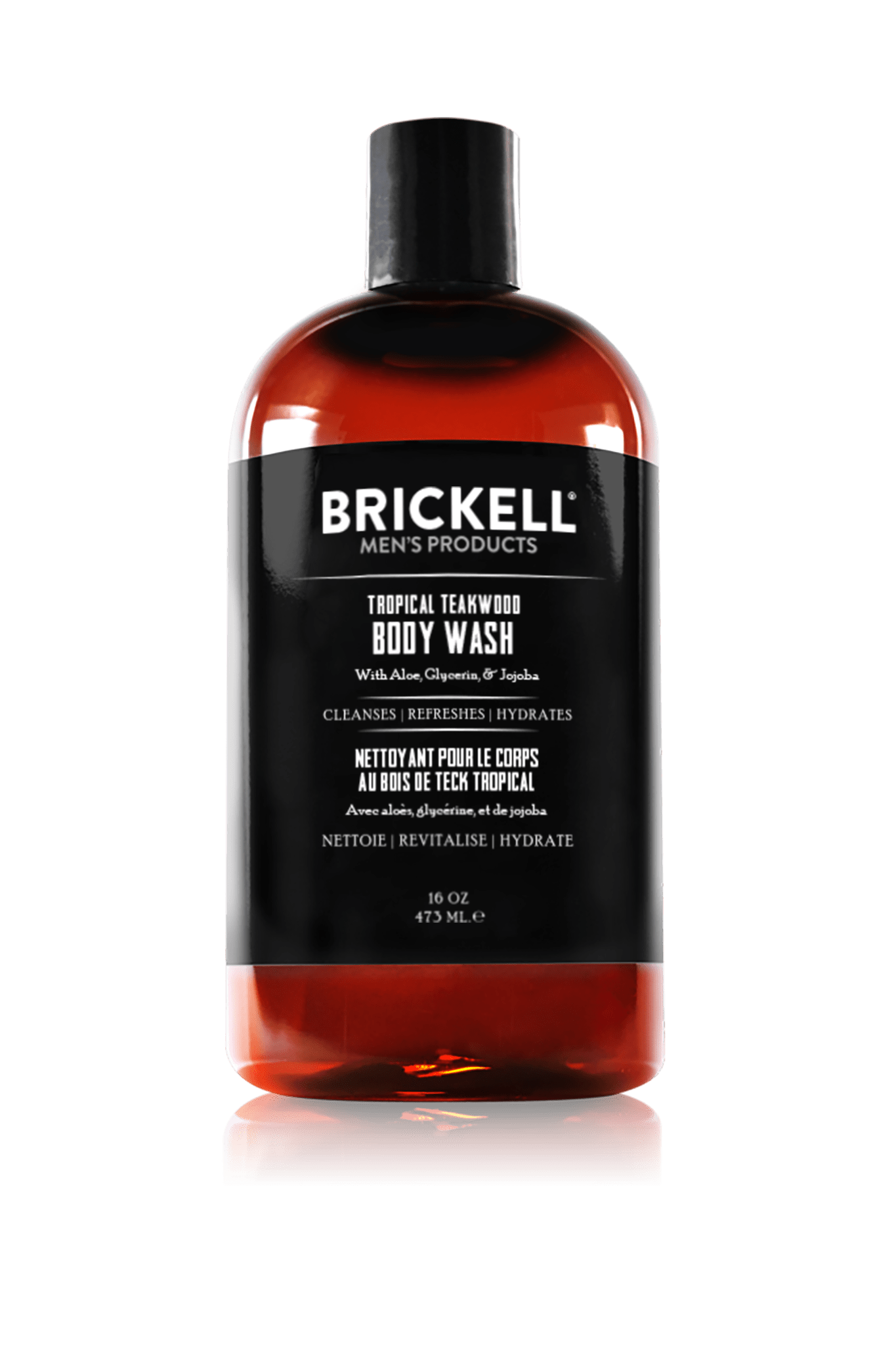 Brickell Invigorating Body Wash 16 oz Tropical Teakwood