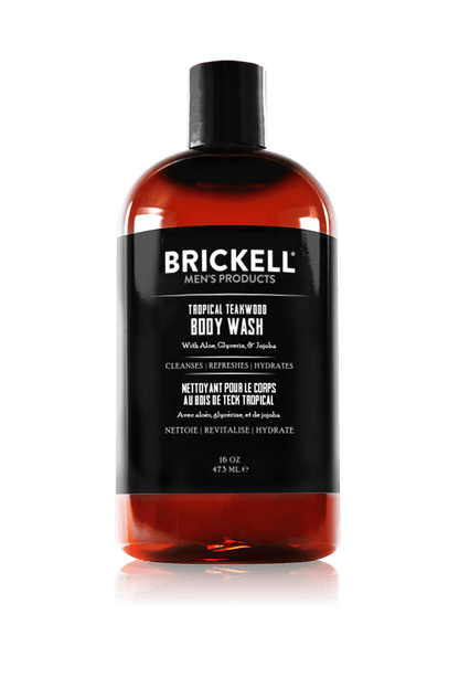 Brickell Invigorating Body Wash 16 oz Tropical Teakwood