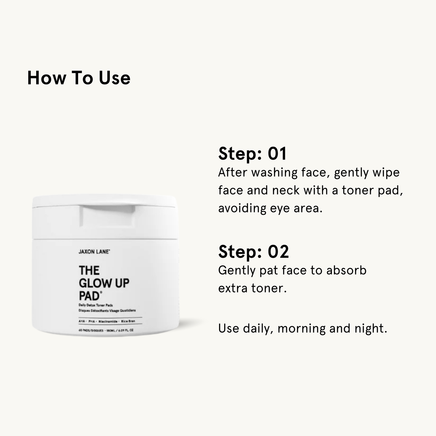 Jaxon Lane Daily Detox Glow Up Pads