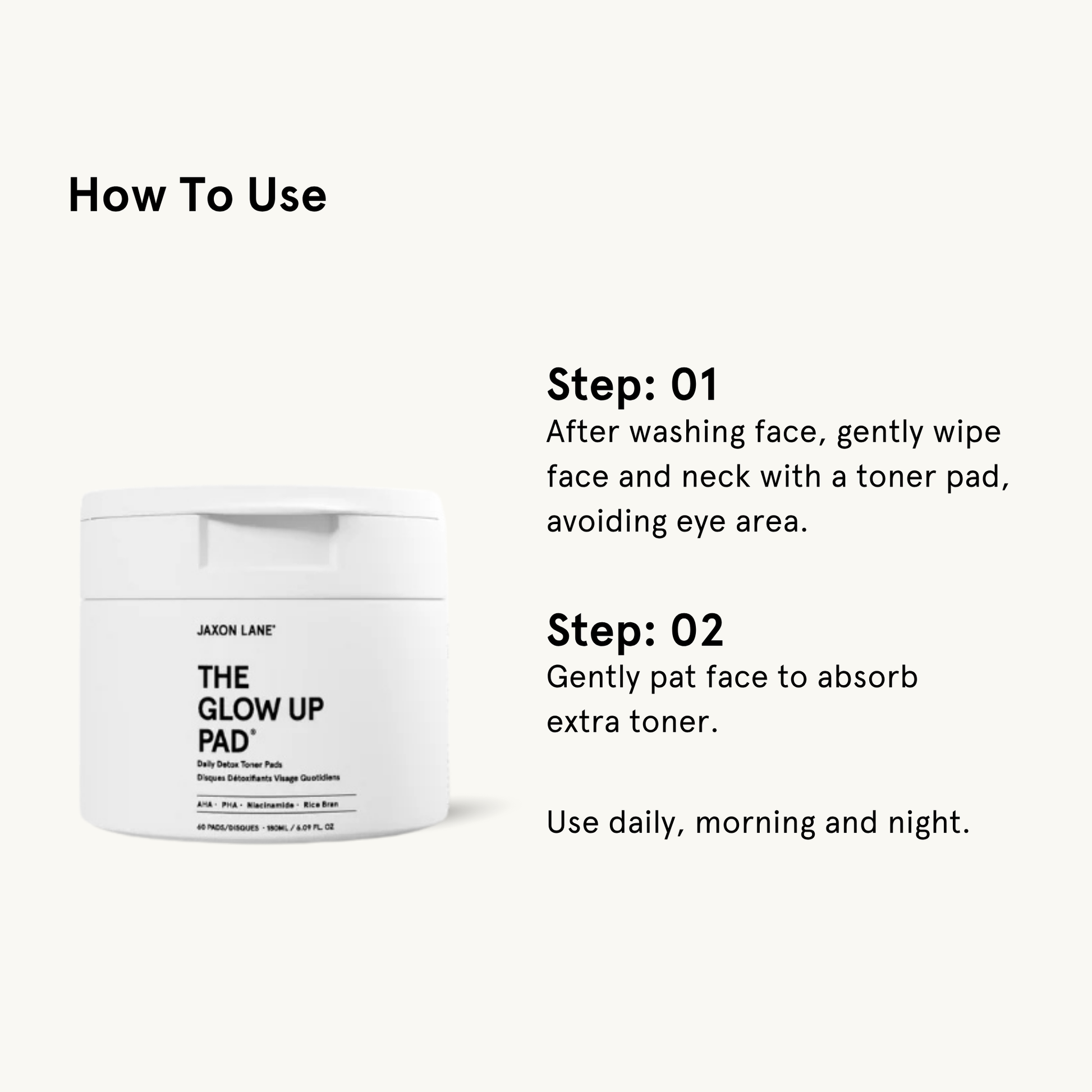 Jaxon Lane Daily Detox Glow Up Pads