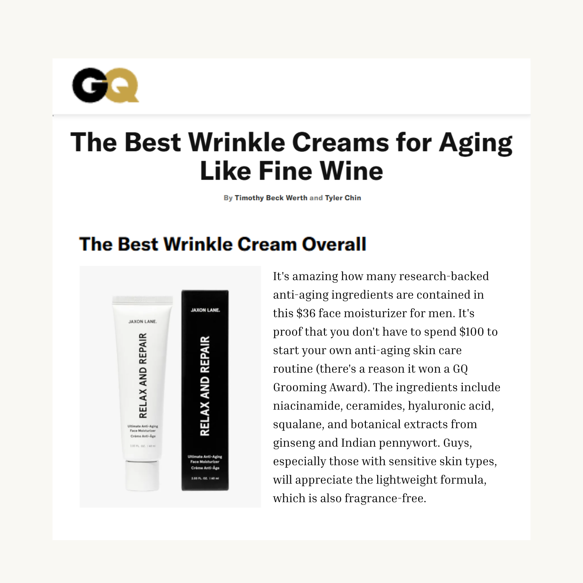 Jaxon Lane Ultimate Anti Aging Moisturizer