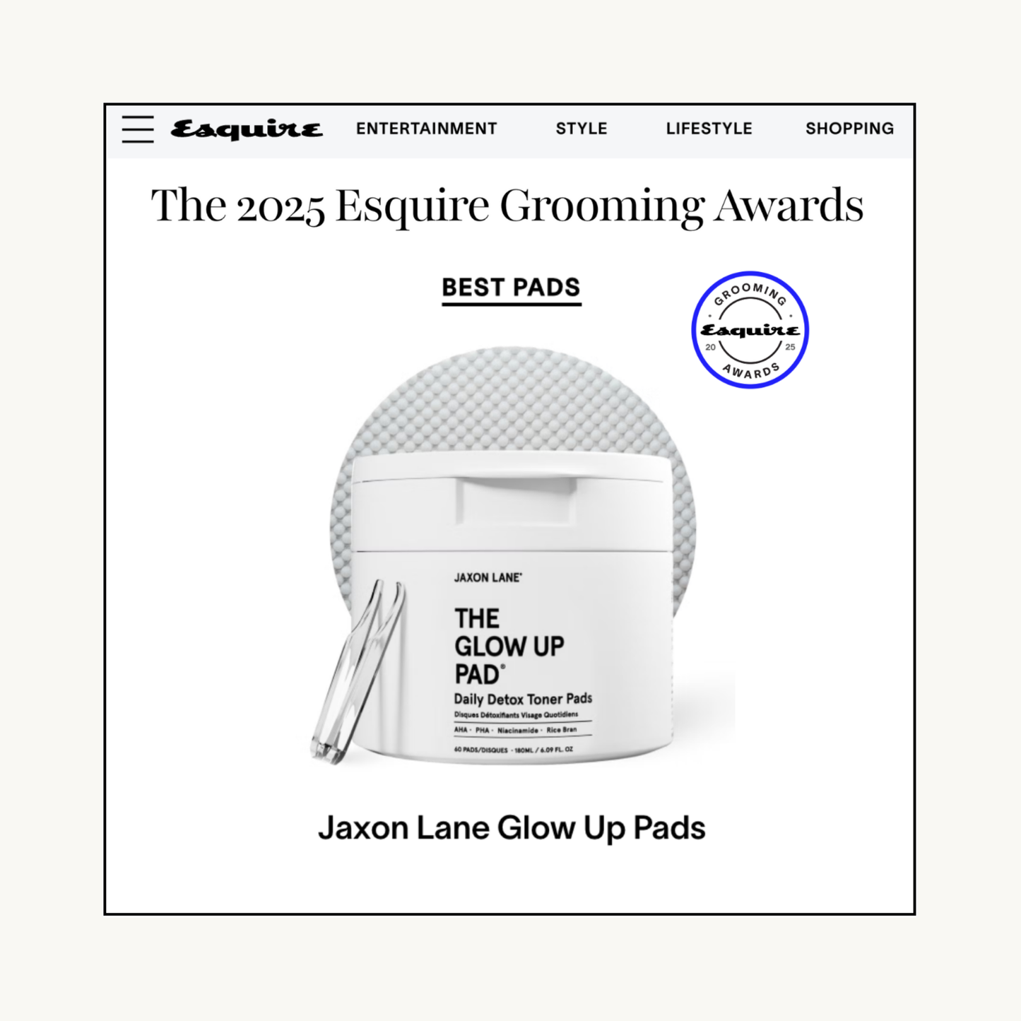 Jaxon Lane Daily Detox Glow Up Pads