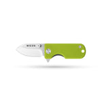 WESN Microblade Keychain Knife - Lime Green G10 X Titanium