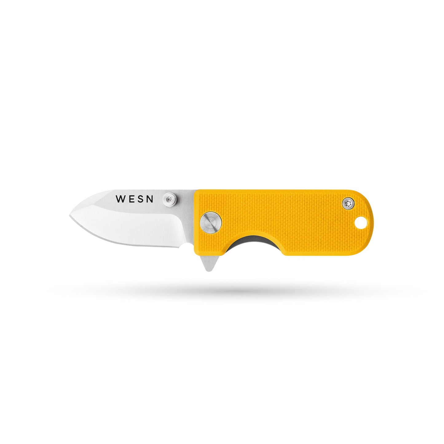 WESN Microblade Keychain Knife Mustard G10 x Titanium