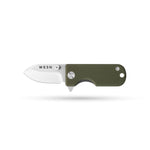 WESN Microblade Keychain Knife - OD Green G10 x Titanium