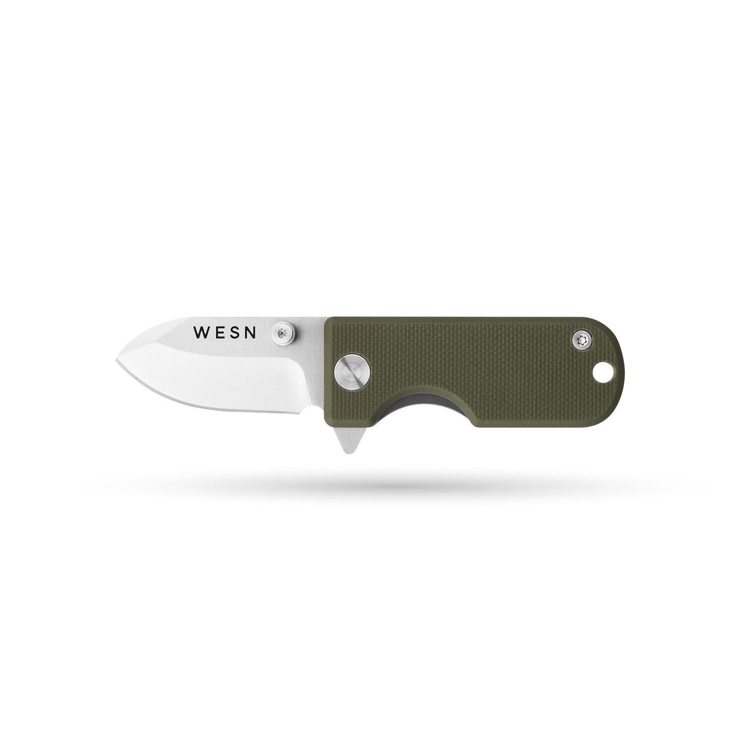 WESN Microblade Keychain Knife OD Green G10 x Titanium