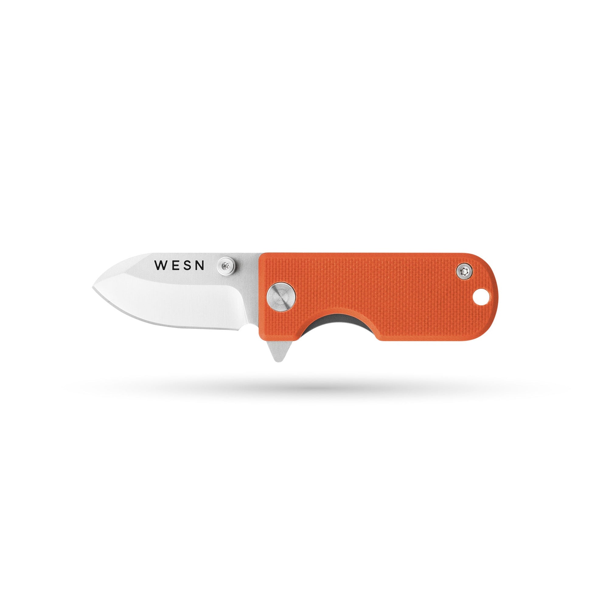 WESN Microblade Keychain Knife Salmon G10 x Titanium