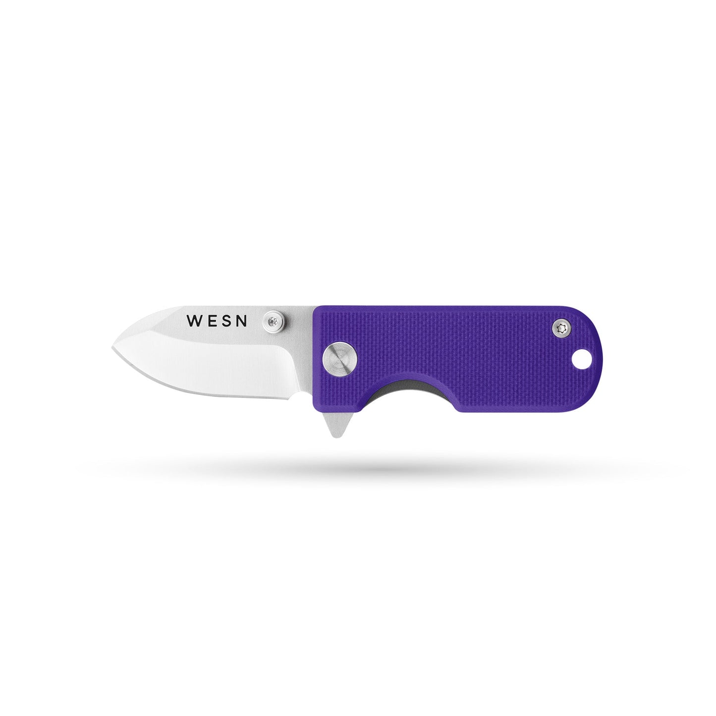 WESN Microblade Keychain Knife Violet G10 x Titanium