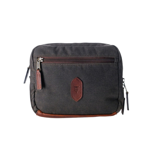 Tom Beckbe Canvas Hanging Toiletry Bag Bark