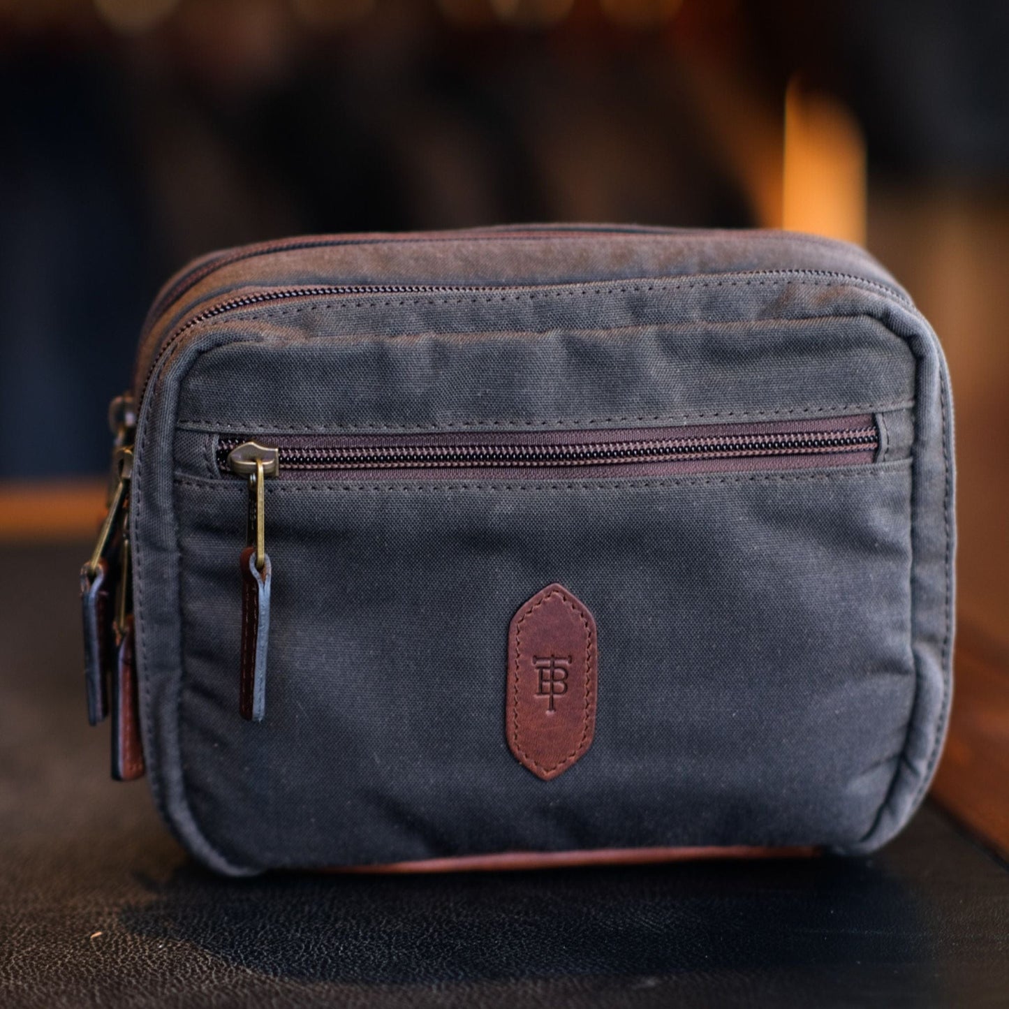 Tom Beckbe Canvas Hanging Toiletry Bag
