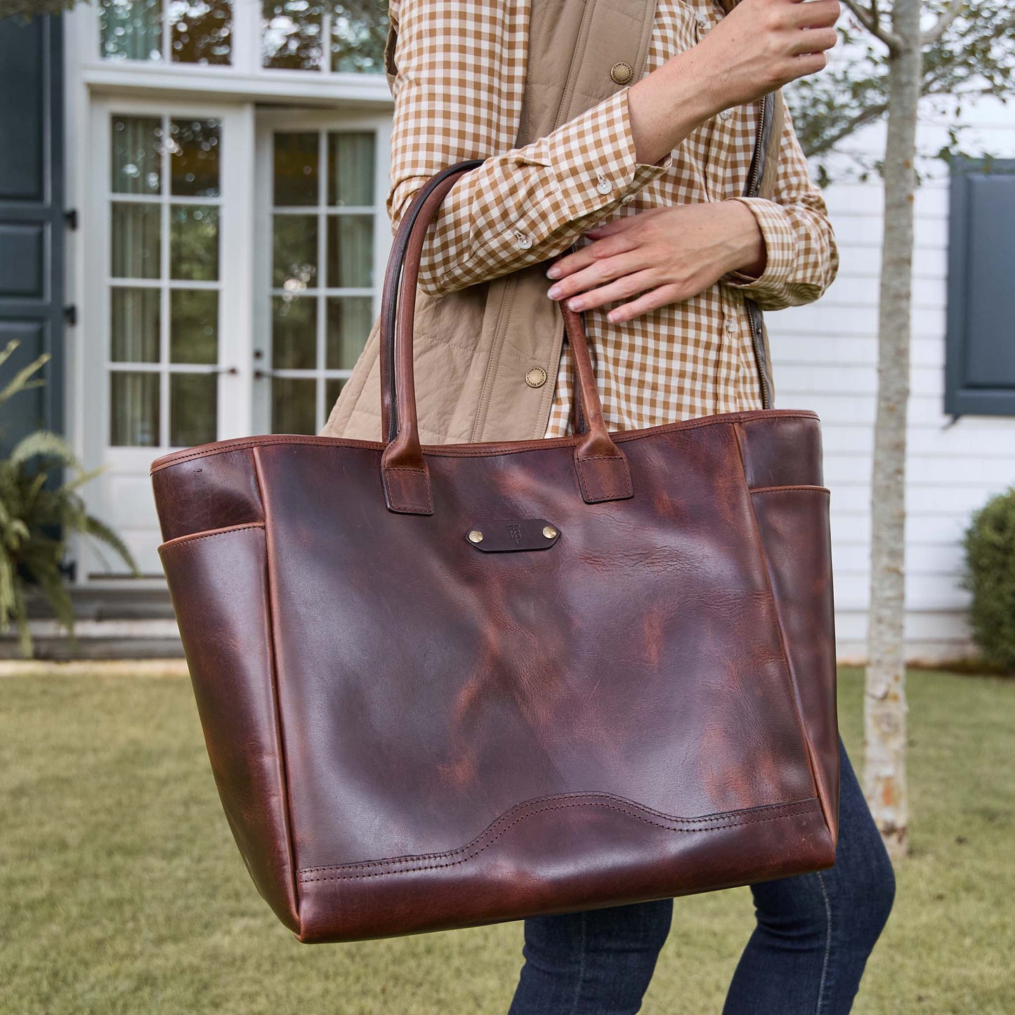 Tom Beckbe Leather Carryall Bag