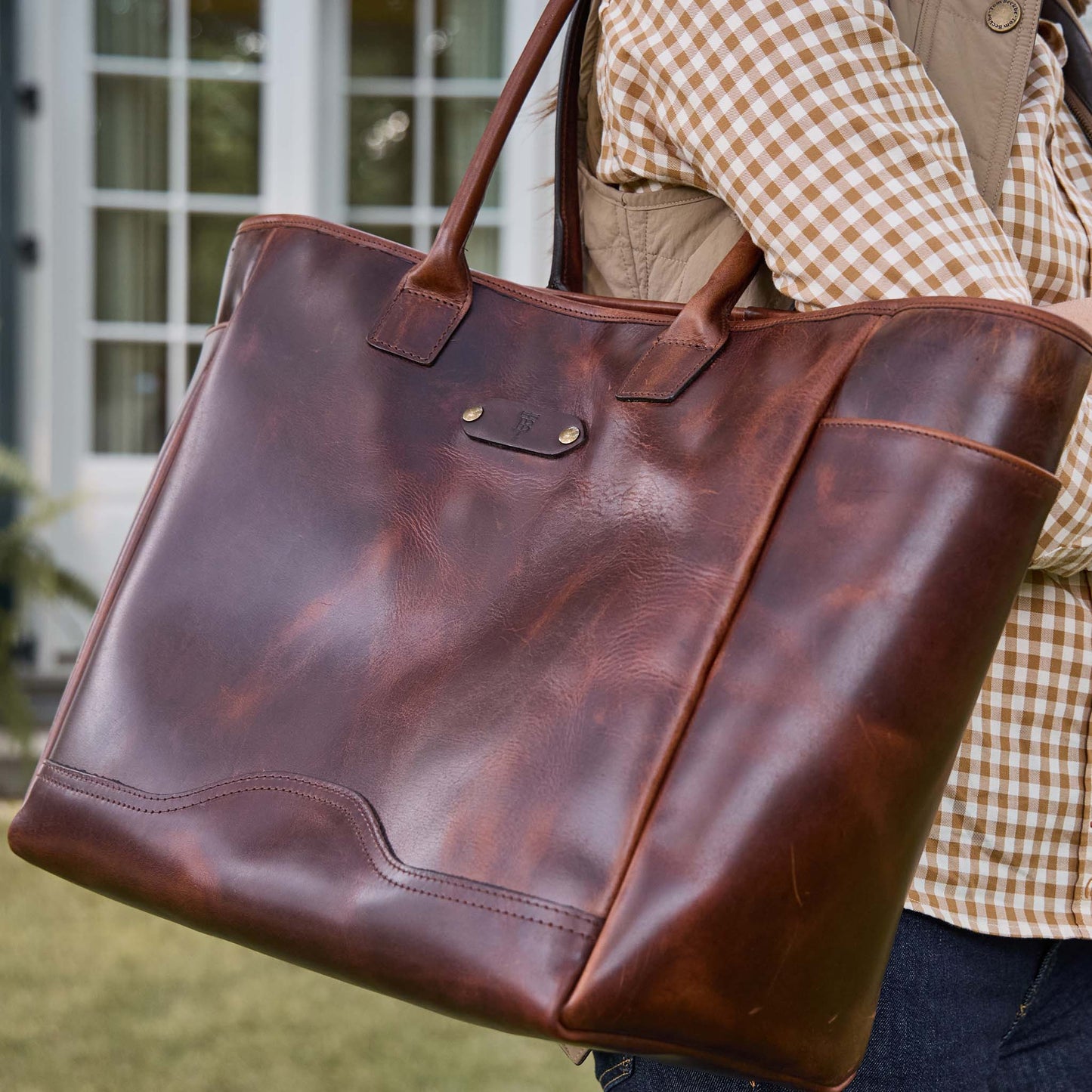 Tom Beckbe Leather Carryall Bag