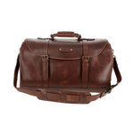 Tom Beckbe Leather Weekender Duffel Bag - Oak
