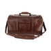 Tom Beckbe Leather Weekender Duffel Bag - Oak